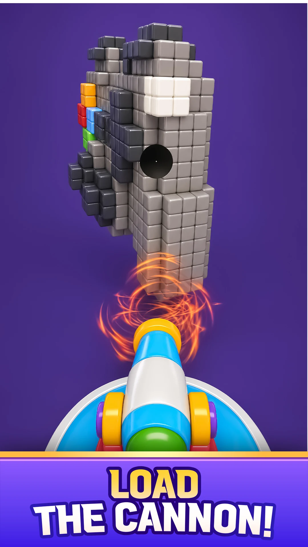 Pixel Cannon 3D: Color Puzzle screenshot